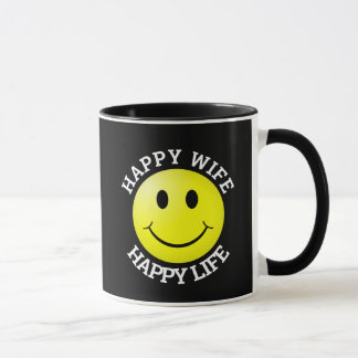 HAPPY WIFE HAPPY LIFE COFFEE MUG