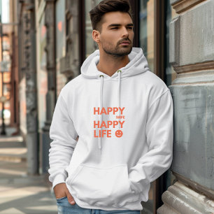 Happy Wife, Happy Life – Funny Marriage Quote Hoodie
