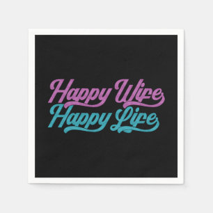 Happy Wife Happy Life Mother's Day   Paper Napkin