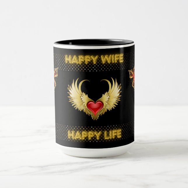  Happy Wife Happy Life Mug (Center)