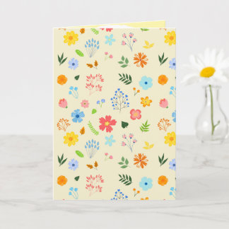 Happy Wildflower Garden Folding Card