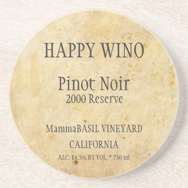Happy Wino Coaster! Coaster (Front)