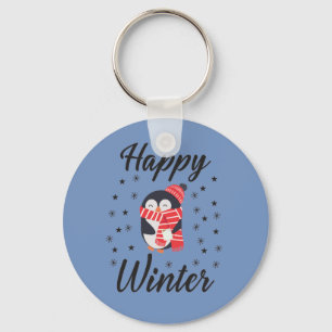 Happy Winter, Cute Penguin Keychain
