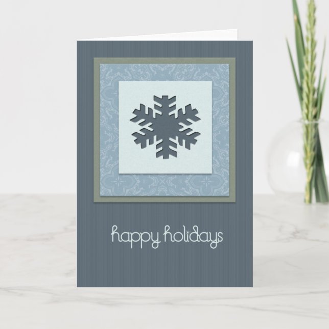 Happy Winter Holidays Holiday Card (Front)