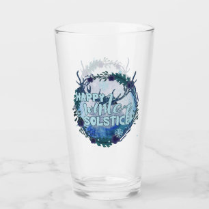 Happy Winter Solstice - Celebrate The Season Glass