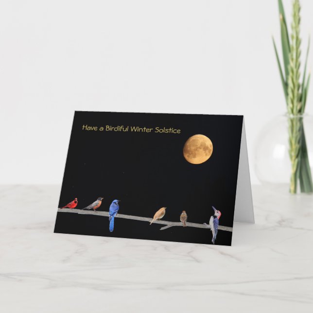 Happy Winter Solstice holiday Card (Front)