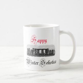 Happy Winter Solstice Stonehenge Coffee Mug
