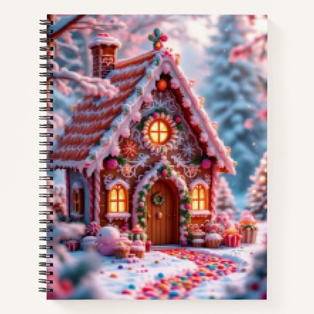  Happy Winter with Christmas  Notebook (Front)