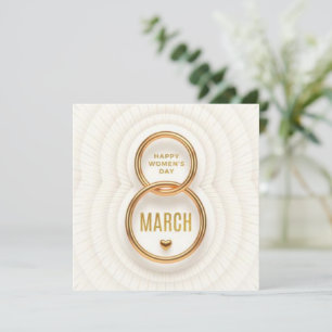 Happy woman's day holiday card