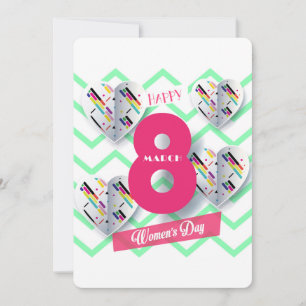 Happy women’s day! 8th March International Holiday Card