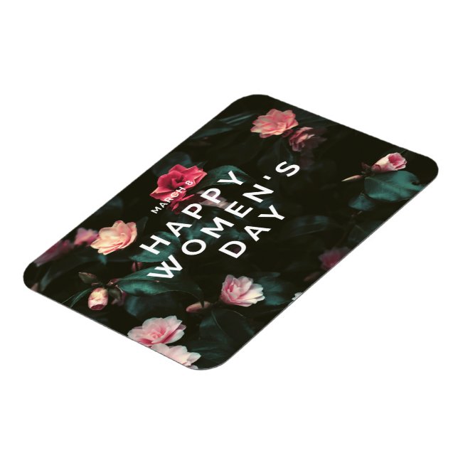 Happy women's day floral magnet (Left Side)