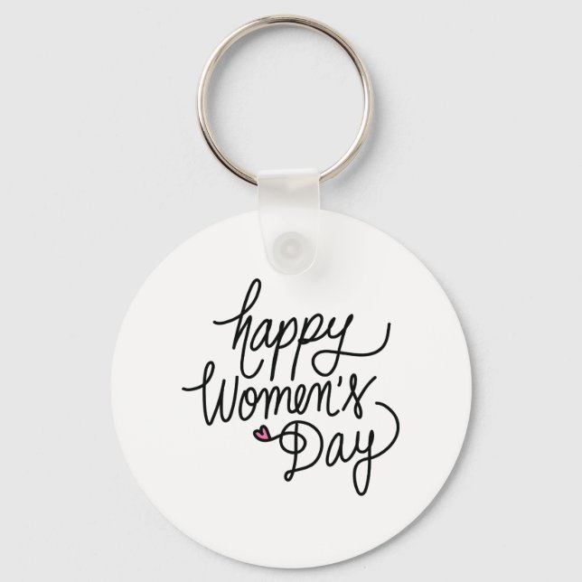 Happy Women's Day Keychain (Front)