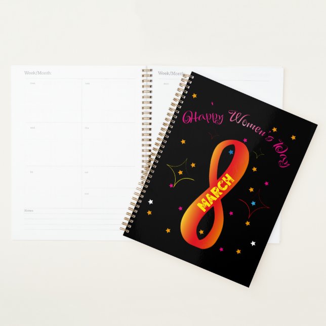 Happy Women's Day March 8th Planner (Display)