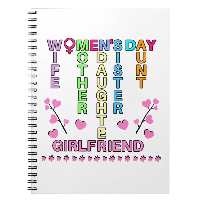 Happy Women's Day Notebook (Front)