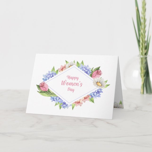 Happy Women's Day Photo Card (Front)