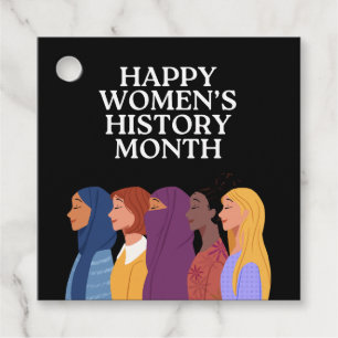 Happy Women's History Month Favour Tags