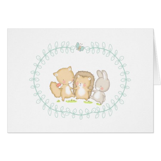 Happy Woodlands Friends Card