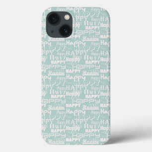 Happy Words Blue iPhone 13 Case