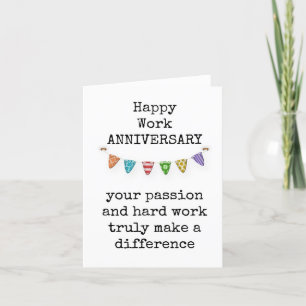 Happy Work Anniversary Card 