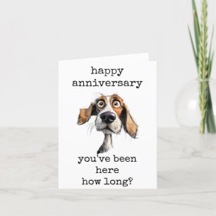 Happy Work Anniversary Card, Funny Thank You Card