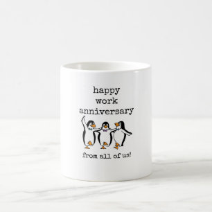 Happy Work Anniversary, From All of Us, Cute Mug