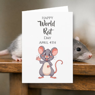 Happy World Rat Day! April 4th Card