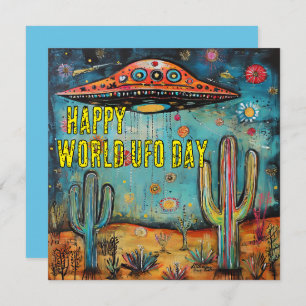 Happy World UFO Day Card