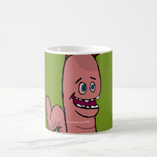 Happy Worm Coffee Mug (Center)