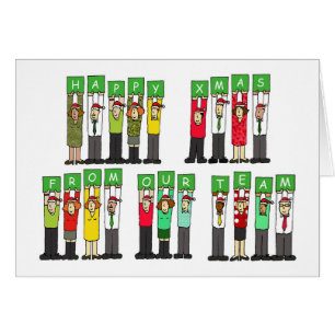 Happy Xmas From Our Team Cartoon Group