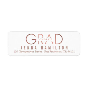 Happy Year EDITABLE COLOR Graduation Address