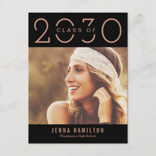 Happy Year EDITABLE COLOR Graduation Postcard