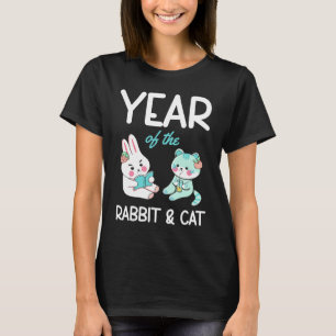 Happy Year of the Rabbit&Cat Chinese Zodiac New Ye T-Shirt