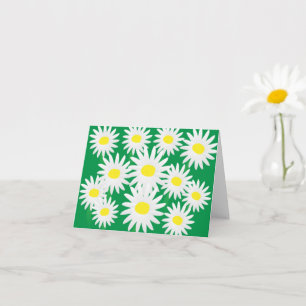 Happy Yellow and White Daises Card