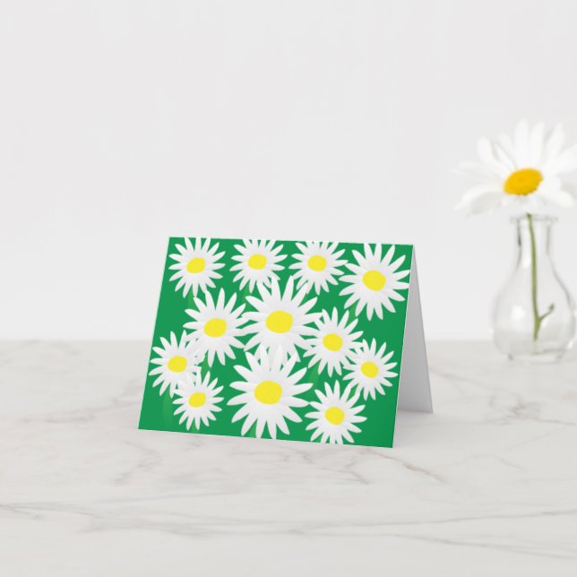 Happy Yellow and White Daises Card (Small Plant)