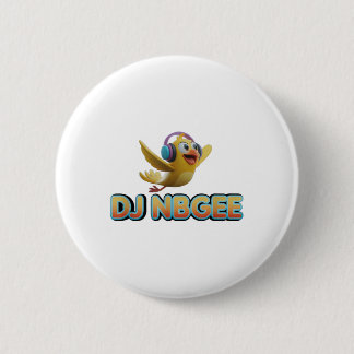 Happy Yellow Bird _1  2 Inch Round Button