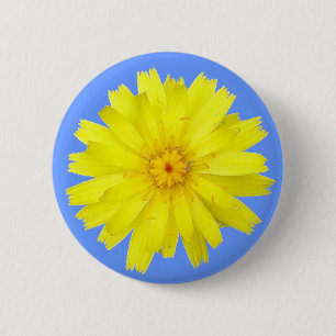 Happy Yellow Dandelion image 2 Inch Round Button