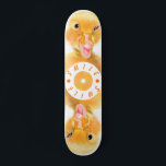 Happy Yellow Duck Skateboard Smile Funny Gift<br><div class="desc">Skateboards with Funny Yellow Duck Playful Wink Happy Smile Cartoon Drawing and Text - or Choose / Add Your Unique Text / Font / Colour - Make Your Special Skateboards Gift - Resize and move or remove and add elements / image with Customization tool ! - Drawing and Design by...</div>