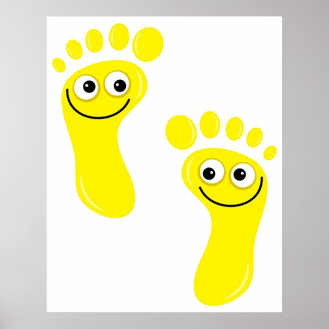 Happy Yellow Feet Poster (Front)