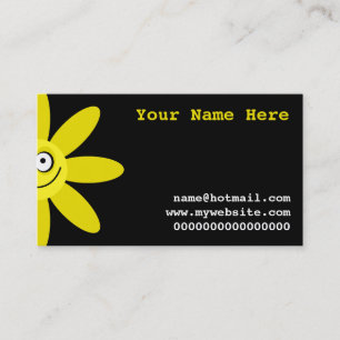 Happy Yellow Flower Business Card