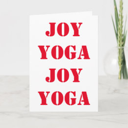Happy Yoga ing! Holiday Card