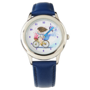Happy Young Girl On A Bike - Romantic Love Watch