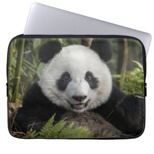 Happy young panda, China Laptop Sleeve