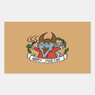 Happy Yuletide Krampus Sticker