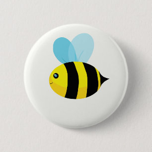 HappyBee Collection 2 Inch Round Button