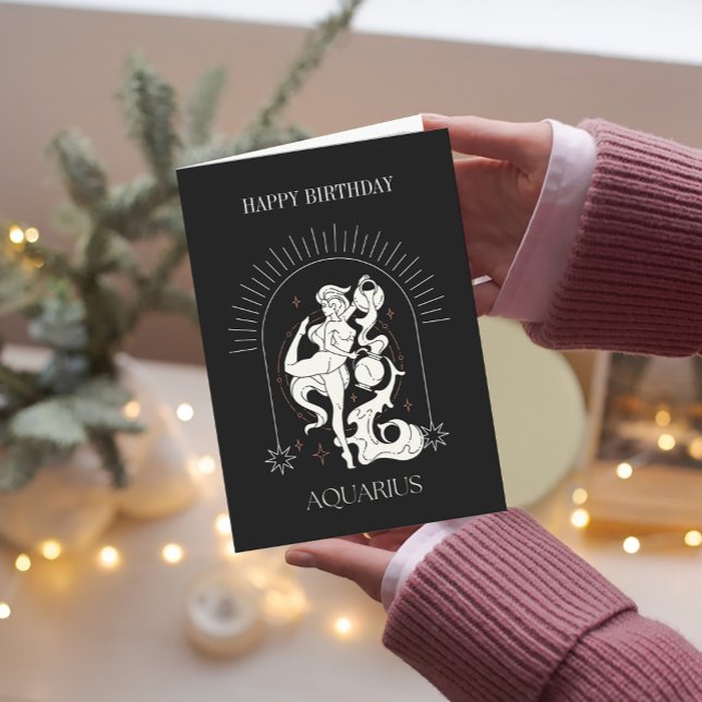 HappyBirthday Mystic Aquarius Zodiac Card (HappyBirthday Mystic Aquarius Zodiac Card)