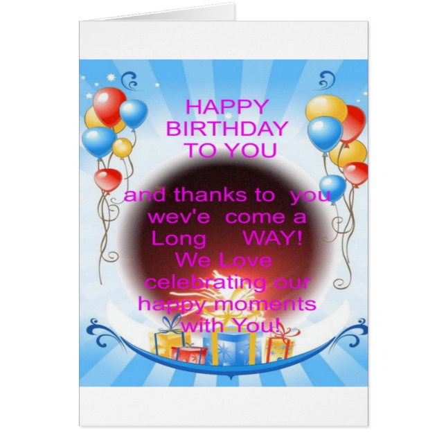 HappyBirthday To you (Front)