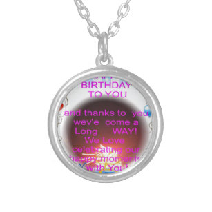 HappyBirthday To you Silver Plated Necklace