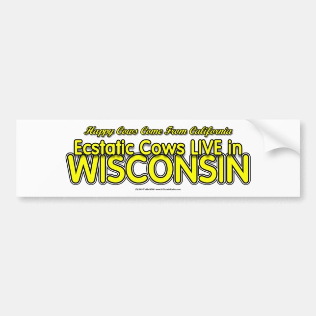 HappyCows Bumper Sticker (Front)
