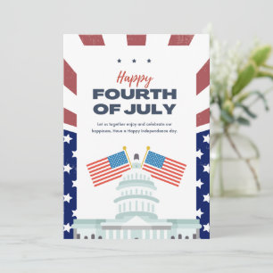 #HappyFourthOfJulyFlatHolidayCard Holiday Card