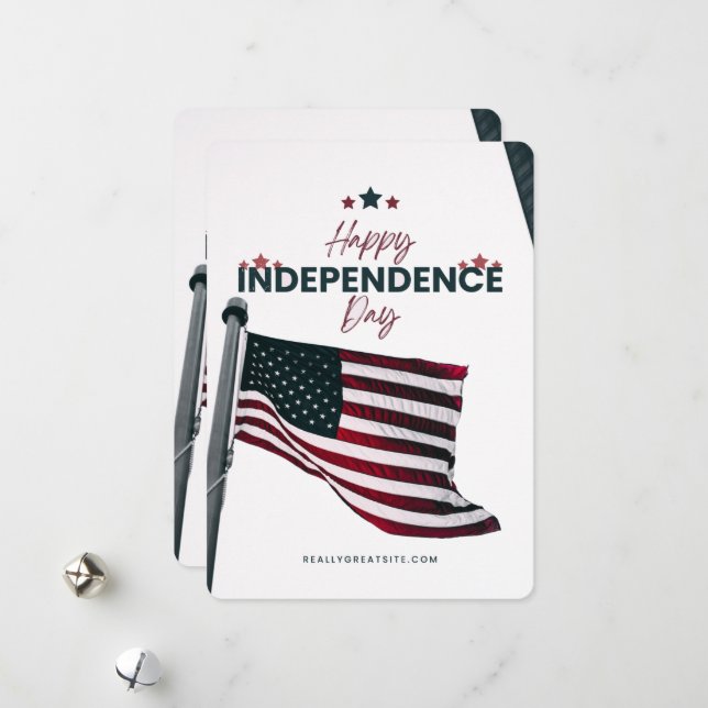 #HappyIndependenceDayFlatHolidayCard Holiday Card (Front/Back In Situ)